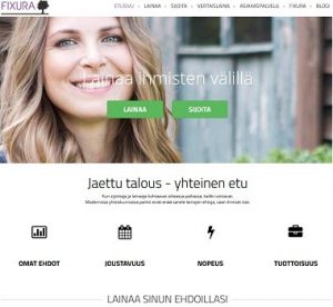 Fixura.fi - Suomen valloittavin, vahvin ja nopein vertaisrahoittaja. Kun haluat nopeaa lainaa pikkukorolla, niin Fixuraan kääntyminen on viisasta.