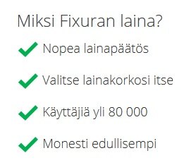 Fixurasta on todella hyviä kokemuksia ja sillä on jo yli 80 000 käyttäjää. Fixurasta on hyvät kokemukset ja tässä vain muutama syy, miksi sen laina kannattaa.