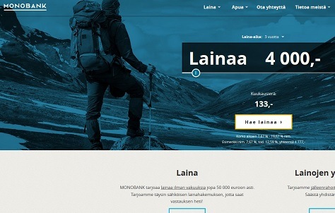 Monobank - lainaa autoon, ostoksiin, yhdistelyihin ja mihin vaan.